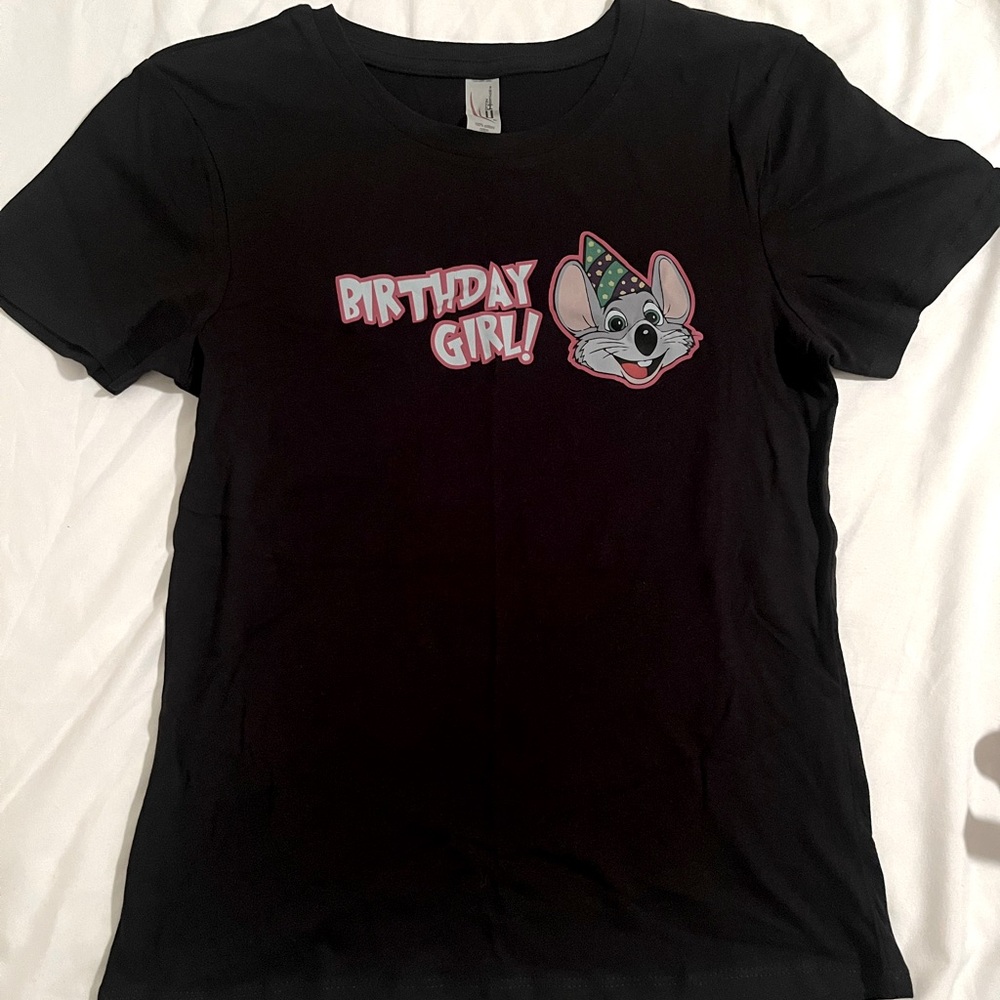 Chuck E. Cheese birthday girl shirt